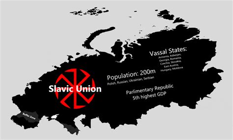 The Slavic Union And Its Allies Imaginarymaps