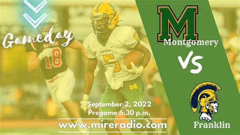 Football: Montgomery at Franklin - September 2nd, 2022 - YouTube