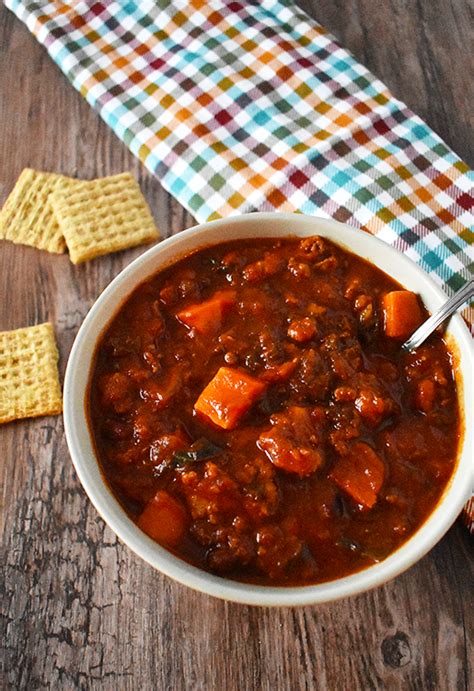 Instant Pot Turkey Chili With Sweet Potatoes And Kale The Small Town Foodie