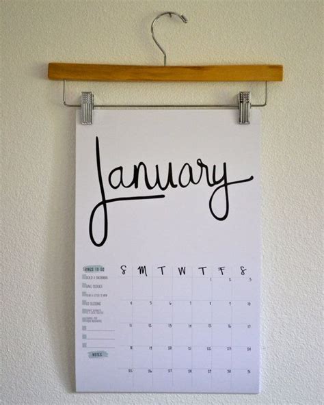 Only One Left 11x17 Wall Calendar With Hanger By Givewithjoy Diy
