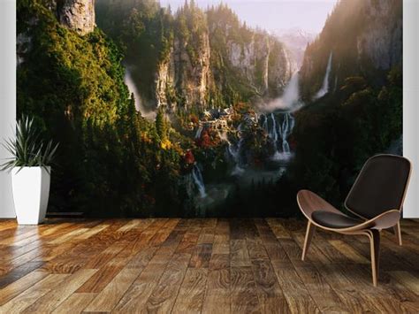 Rivendell Wall Mural By Wallsauce Lord Of The Rings Elven Room