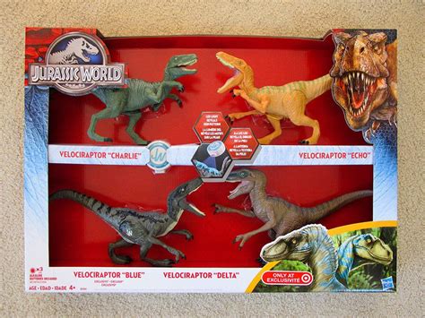 Jurassic World Velociraptor 4 Pack Target Exclusive Mint 1819132183