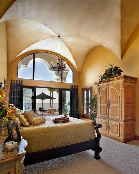 If you plan carefully, even the tiniest of the rooms can be converted into masterpieces. Mediterranean Master Bedroom with Curved Ceiling | HGTV