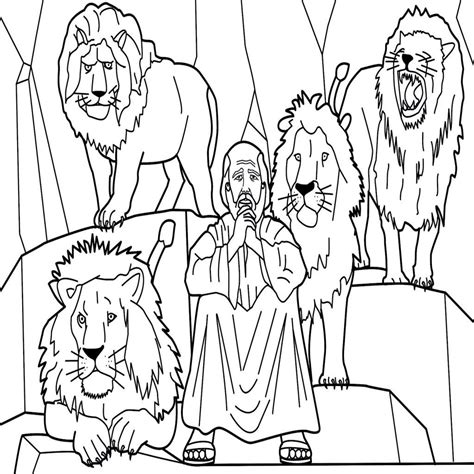 Daniel in the lions den colouring. Daniel In The Lions Den Coloring Page at GetColorings.com ...