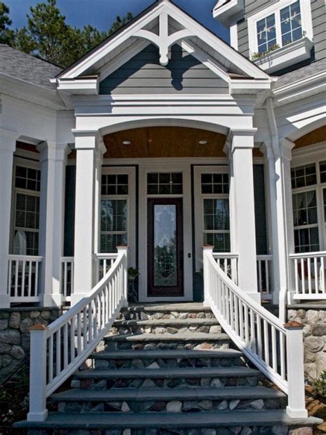 However, there is no need to compromise on a stylish design. 40 Farmhouse Front Porch Steps Ideas