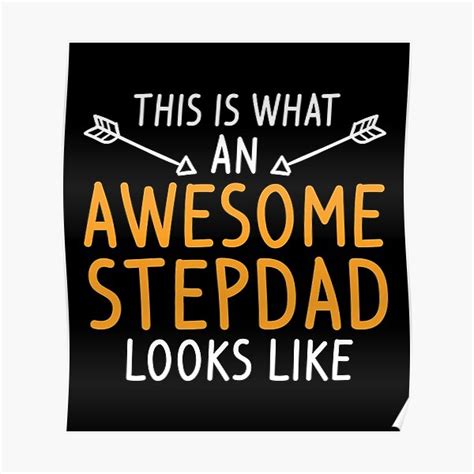 This Is What An Awesome Stepdad Looks Like Poster By Momo Mimech Redbubble