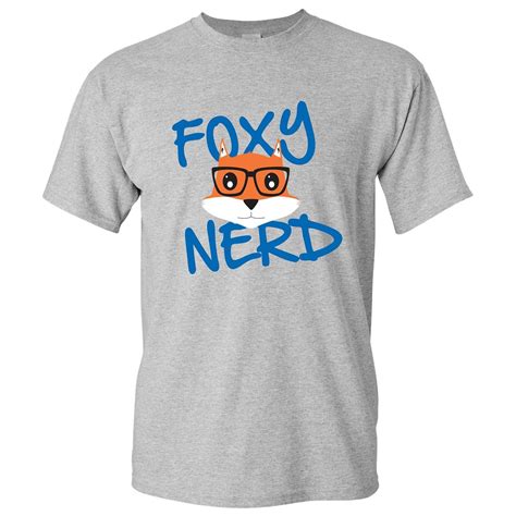 Foxy Nerd Basic Cotton T Shirt Clothing