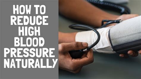 How To Reduce High Blood Pressure Naturally Youtube