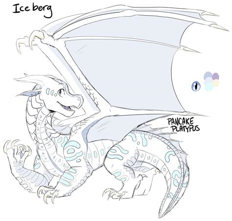 Wings Of Fire Icewing Sandwing Hybrid Template Wings Of Fire Wings Images