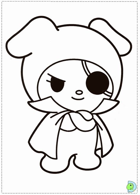 Onegai My Melody Coloring Book Clip Art Library