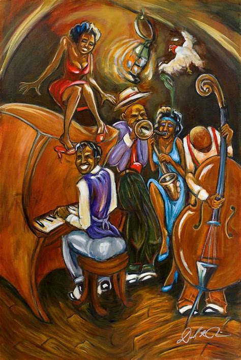 Speakeasy By Daryl Price Jazz Painting Soulful Art Jazz Art