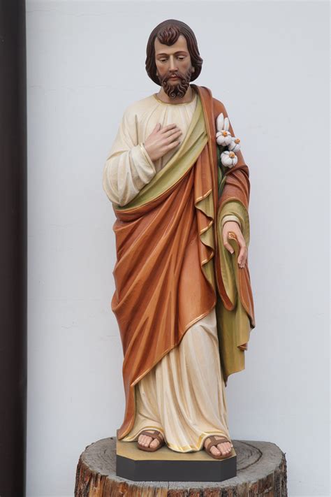 Custom 5ft St Joseph Statue In Wood