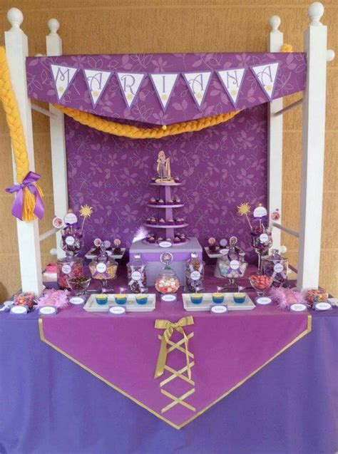 Decoración de Rapunzel para fiestas