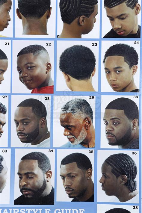 Barber Shop Chart Of Haircuts
