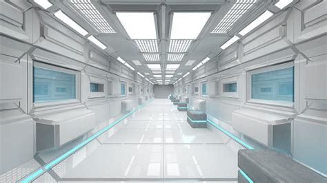 Unknown Spaceship Interior Futuristic Technology Futuristic Interior