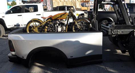 Order truck ramps to wheel atvs and motorcycle in, bed rails to secure equipment, toolboxes to. Just A Car Guy: an extreme converting truck bed / bike ...