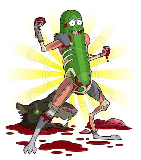 Im Pickle Rick By Zombiegirl01 On Deviantart Rick And Morty