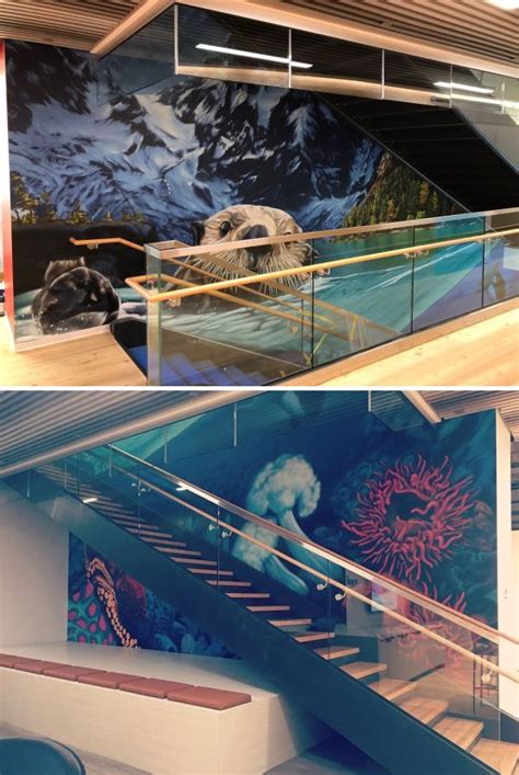This is a simple way to do it and still keep money in your pocket! Ocean views by Weirdo at Avanade Inc | Colorful murals ...