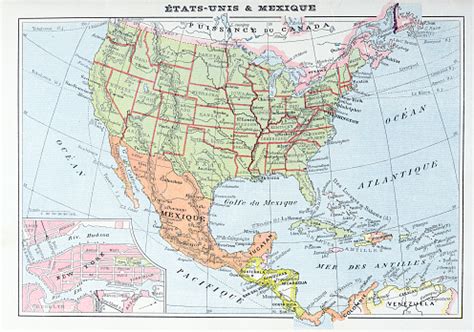 Browse photos and videos of mexico. Antique Map Of Usa And Mexico Stock Illustration ...