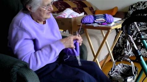 Grandma Knitting Youtube In 2021 Grandma Knitting Knitting Grandma