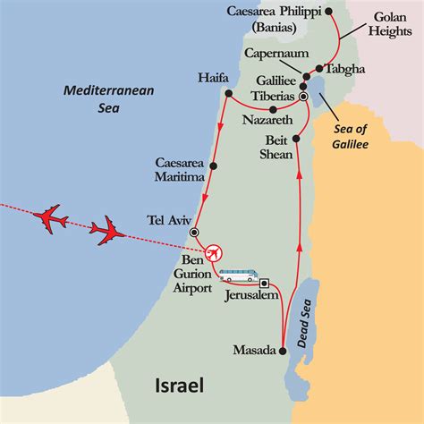 Israel Tour Map V7 Design8studio