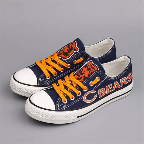 Chicago Bears Low Top Converse Shoes Chicago Bears Sports Etsy