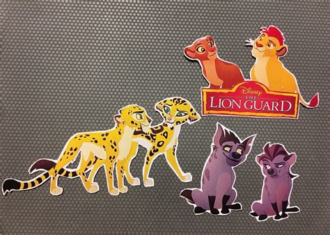 The Lion Guard Magnets Collection 4 Pcs Kion Rani Fuli Etsy