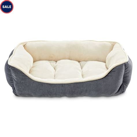 Everyyay Essentials Snooze Fest Grey Rectangle Dog Bed 24 L X 18 W