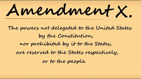 10th Amendment Meaning