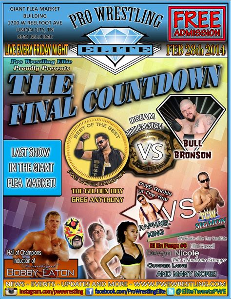 Wrestling News Center Pro Wrestling Elite The Final Countdown