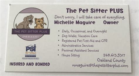 Be sure to clearly state on your business card what services your provide. Pontiac, MI