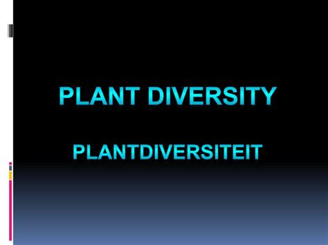 Ppt Diversity Of Plants Powerpoint Presentation Free Download Id