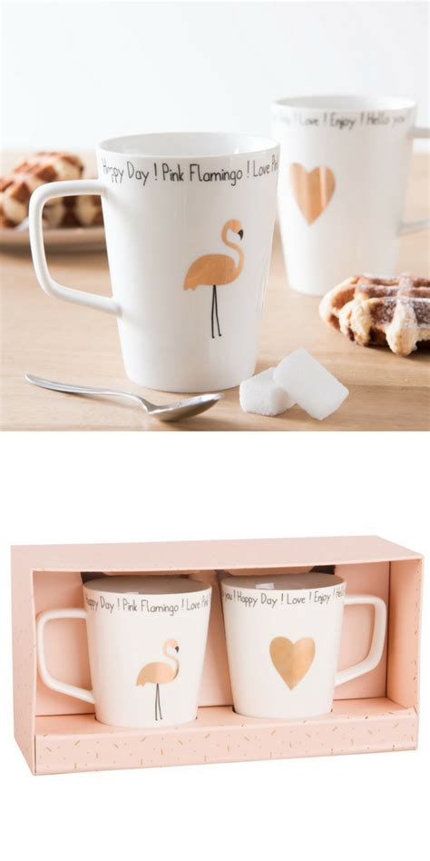 Carte cadeaux nature & découvertes. 2 mugs en porcelaine blanche imprimée doré. Une idée cadeau cocooning ! | Tableware, Glassware, Mugs