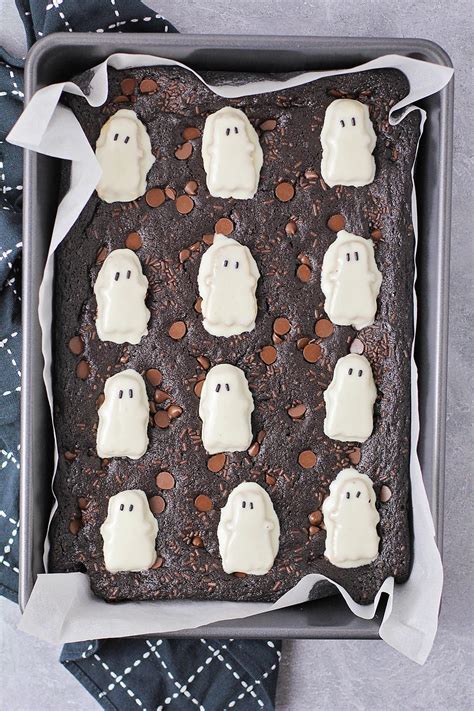Halloween Ghost Brownies The Baker Upstairs