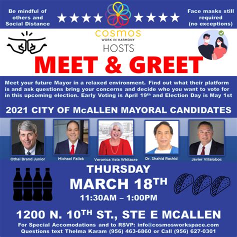 City Of Mcallen Mayoral Candidates Meet And Greet Texas Border Business