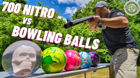 700 Nitro Vs Bowling Balls 🎳 Worlds Biggest Elephant Gun Youtube