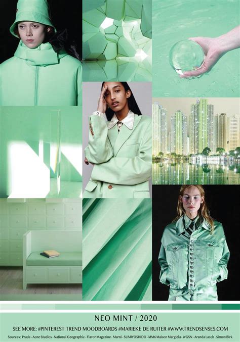 Latest kitchen trends 2021 uk basketball. MOODBOARD - NEO MINT - 2020 | Color trends fashion ...