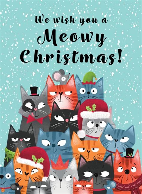 Meowy Christmas By Hannah Jayne Lewin Illustration Cardly