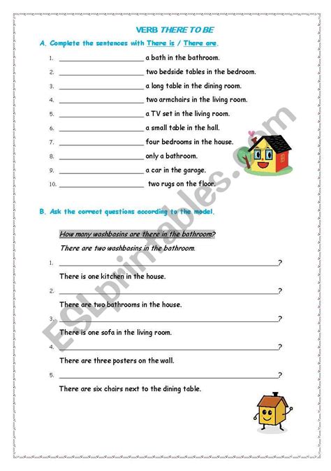 There To Be Esl Worksheet By Slider