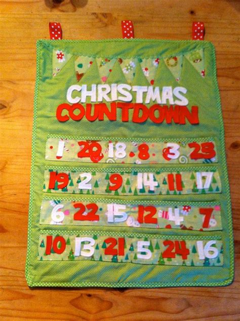 Christmas Countdown Advent Calendar In Riley Blake Fabrics Fill Each