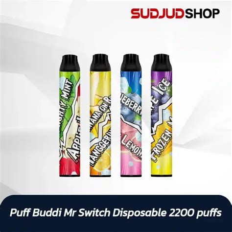 Puff Buddi Mr Switch Disposable 2200 Puffs สุดจัดปลัดบอก