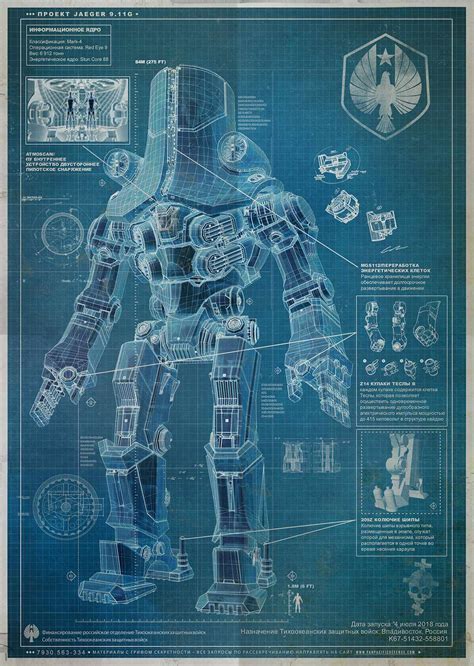 Updated More Jaeger Blueprints From Pacific Rim Daily Dead