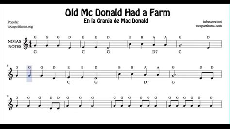 Old Mc Donald Had A Farm Free Notes Sheet Music For Beginners Violin