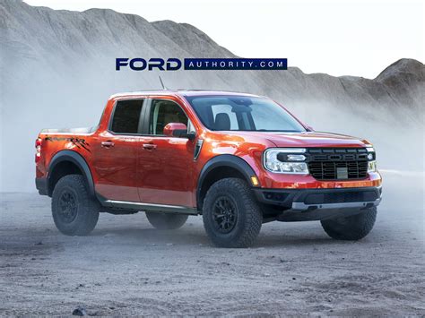 Ford Maverick Raptor Rendered As Beefy Off Road Pickup Ford Authority