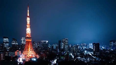 Building City Japan Night Tokyo Tower Hd Travel Wallpapers Hd
