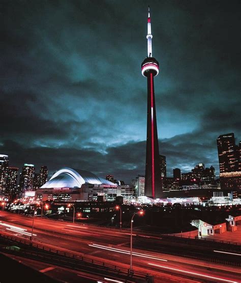 Toronto Toronto Ontario Canada Toronto Skyline City Lights At Night