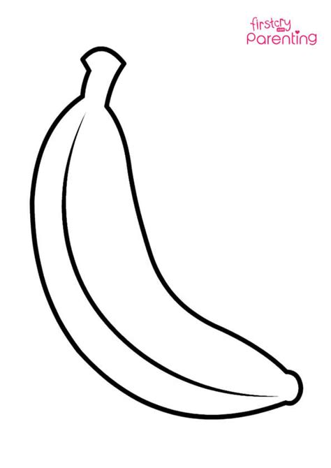 Banana Printable Coloring Pages HD Coloring Pages Printable