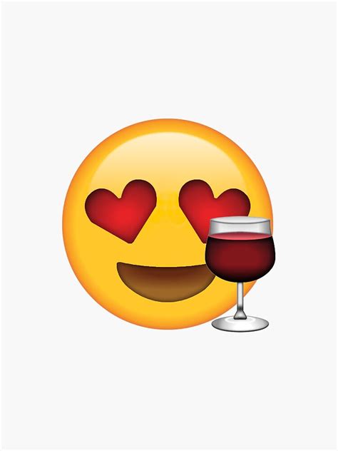 Wine Heart Eyes Secret Emoji Funny Internet Meme