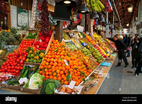 Fruit Shop San Miguel Market Madrid Spain Stock Photo Alamy