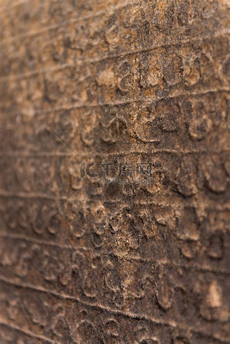 刻在石头上的古代僧伽罗语文字高清摄影大图 千库网